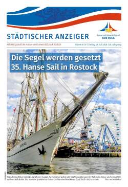 Titelseite der Ausgabe 7/2026 des Städtischen Anzeigers vom 27. Juli 2026