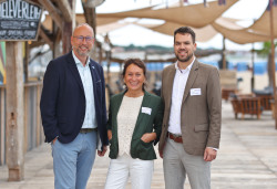 V.l.: Matthias Fromm, Andrea Giraldo und Jens Hartmann präsentierten beim Tourismusfrühstück