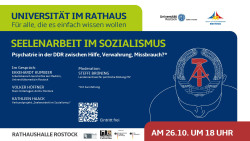 Plakat Uni im Rathaus, Seelenarbeit im Sozialismus
