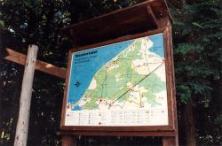 Wanderkarte in der Rostocker Heide