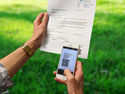 Über einen QR-Code melden Kunden ihren Wasserzählerstand