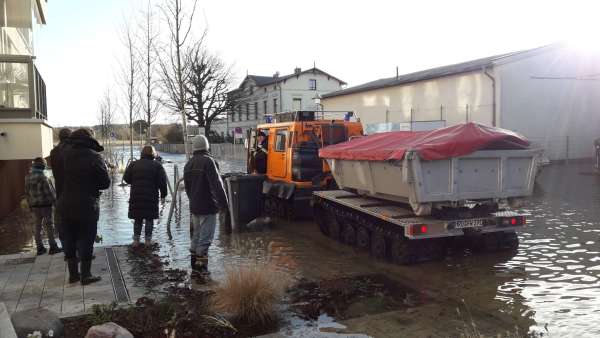 Hochwasser in Rostock
