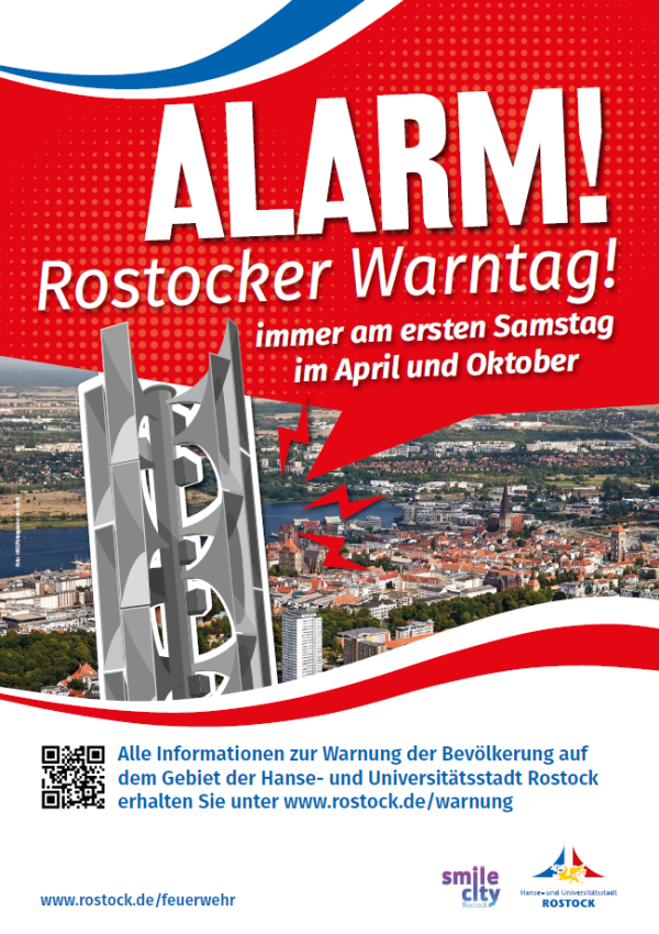 Rostocker Warntag! DIN A3-Plakat