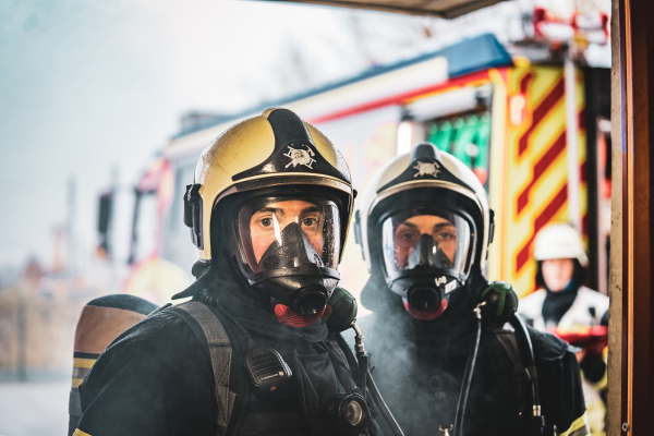 Angriffstrupp bereit zur Brandbekämpfung (Foto:C.Wascher)