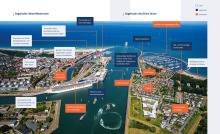 Übersicht der Funktionsflächen zur Ausrichtung von olympischen Segelwettbewerben