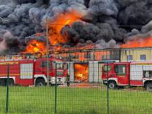 Brand eines Industrieobjekts 2021 in Rostock