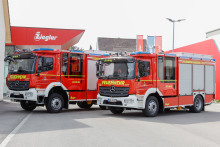 Hilfeleistungslöschfahrzeuge (HLF) für die Freiwilligen Feuerwehren Warnemünde und Gehlsdorf Hilfeleistungslöschfahrzeuge (HLF) für die Freiwilligen Feuerwehren Warnemünde und Gehlsdorf