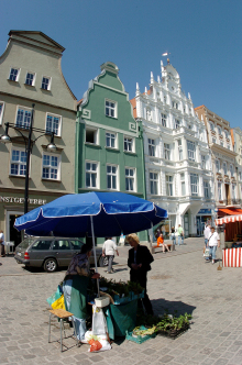 Gemüsestand am Neuen Markt Gemüsestand am Neuen Markt