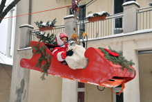 Nikolausaktion der Berufsfeuerwehr in der Kinder- und Jugendklinik der Universitätsmedizin.