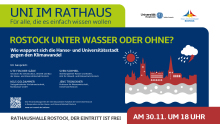 UNI IM RATHAUS: Rostock unter Wasser oder ohne? UNI IM RATHAUS: Rostock unter Wasser oder ohne?