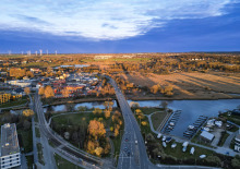 Vorpommernbrücke stadtauswärts