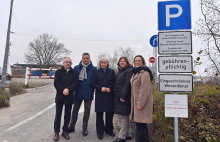 Hon.-Prof. Dr. Olaf Mertzsch (Landesamt für Straßenbau und Verkehr), Uwe Richter (Landesamt für Gesundheit und Soziales), Petra Burmeister (inRostock GmbH), Silke Krüger-Piehl (Staatliches Amt für Landwirtschaft und Umwelt Mittleres Mecklenburg) und Senatorin Dr. Ute Fischer-Gäde.