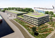 Pläne für neuen Betriebsstandort "Rostock Offshore Quartier" in Warnemünde