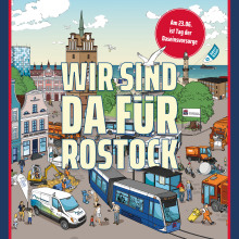 Plakat Tag der Daseinsvorsorge – „Da sein“ für Rostock Plakat Tag der Daseinsvorsorge – „Da sein“ für Rostock