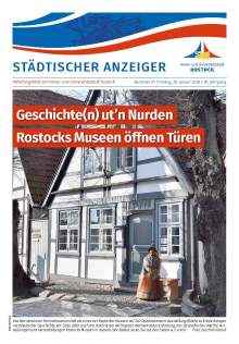 Titelseite der Ausgabe 1/2026 des Städtischen Anzeigers vom vom 30. Januar 2026