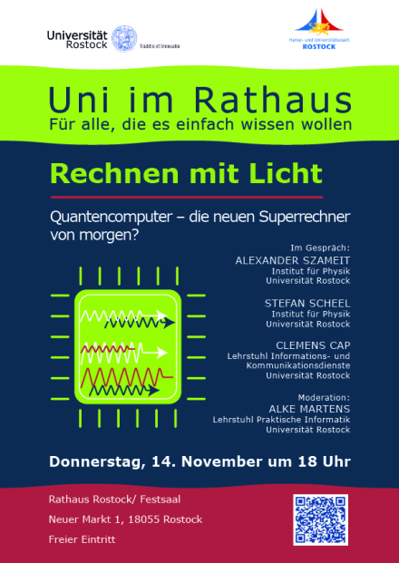 Uni im Rathaus am 14. November 2024: Rechnen mit Licht