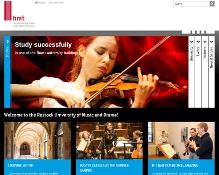 homepage hmt Hochschule für Musik und Theater Rostock