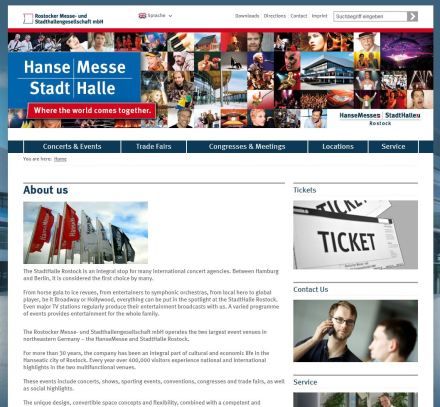 Homepage Hanse Mess und Stadt Halle