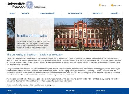 Homepage University of Rostock