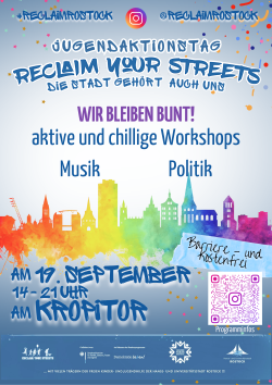 Veranstaltungsposter "Reclaim your streets" am 19. September 2025.