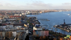 Luftbild Rostock Stadthafen