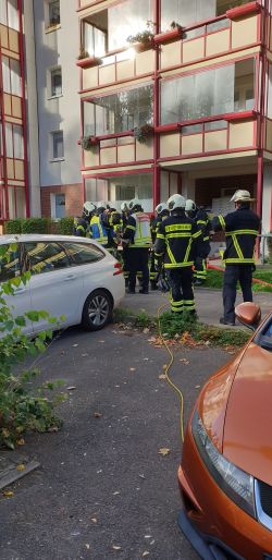 Wohnungsbrand Flensburger Straße (Foto: Feuerwehr Rostock)