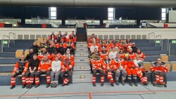 Katastrophenschutzübung: Aufbau einer Notunterkunft