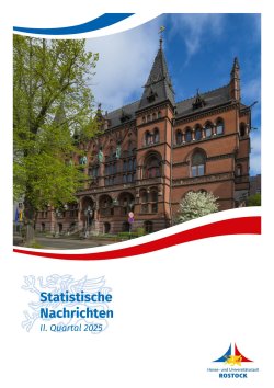 Titelseite der Publikation: Statistische Nachrichten (Ausgabe II. Quartal 2025)