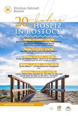 Plakat zur Festwoche "20 Jahre Hospiz"