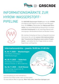 Informationsmärkte zur Hyrow-Wasserstoffpipeline