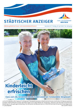 Titelseite der Ausgabe 7/2025 des Städtischen Anzeigers vom 25. Juli 2025