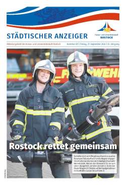 Titelseite der Ausgabe 9/2024 des Städtischen Anzeigers vom 27. September 2024