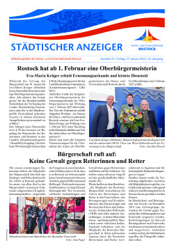 Städtischer Anzeiger vom 27. Januar 2023 Städtischer Anzeiger vom 27. Januar 2023