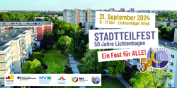 Stadtteilfest 50 Jahre Lichtenhagen am 21. September 2024.