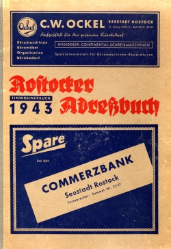 Adressbuch 1943