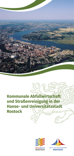 Flyer "Kommunale Abfallwirtschaft und Straßenreinigung in der Hanse- und Universitätsstadt Rostock"