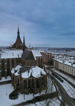 Rostock im Schnee