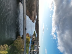 Vorpommernbrücke mit Blick in südliche Richtung