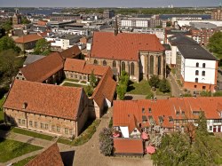 Aerial view Cultural History Museum of Rostock