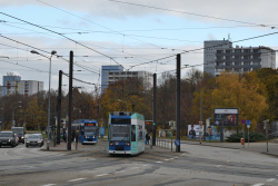 Straßenbahn auf dem Südring