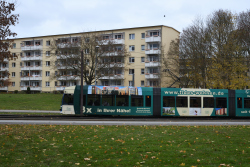 Straßenbahn auf der Nobelstraße