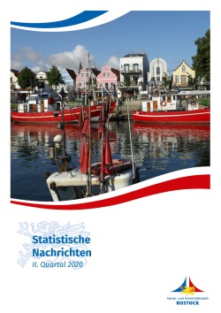 Statistische Nachrichten "II. Quartal 2020" Statistische Nachrichten "II. Quartal 2020"