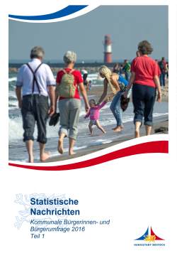 Kommunale Bürgerumfrage 2016 Kommunale Bürgerumfrage 2016