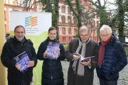 Dr. Matthias Redieck, Franziska Nagorny, Prof. Dr. Wolfgang Schareck und Achim Schade