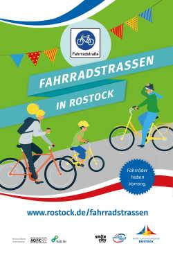 Fahrradstraßen in Rostock (Plakat).