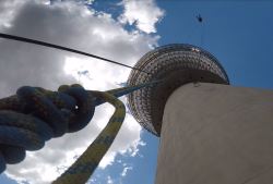 Fortbildung der Höhenrettung am Berliner Fernsehturm