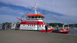 Feierliche Indienststellung Löschboot „ Albert Wegener“ August 2018