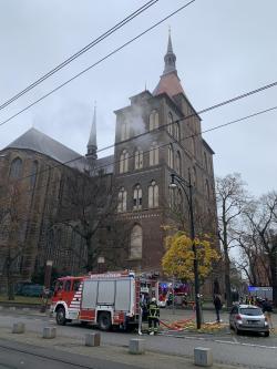 Brandschutzübung in St. Marien am 14. November 2020.