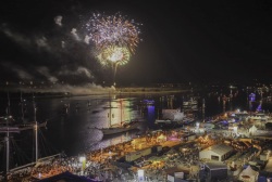 Feuerwerk zur Hanse Sail 2022