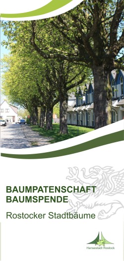 Titel Faltblatt "Baumpatenschaft - Baumspende"